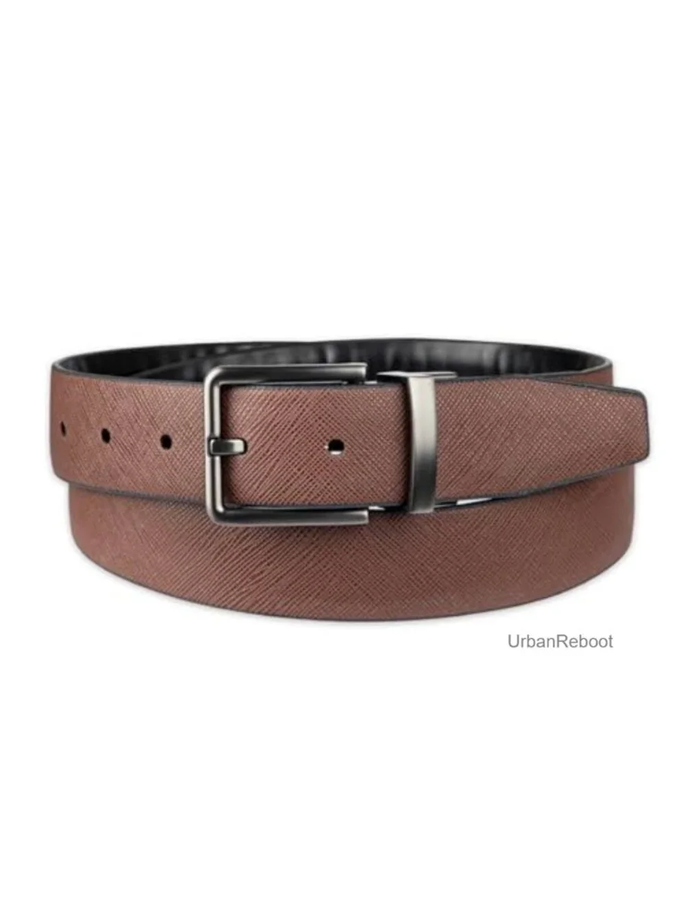 Reversible Leather Belt 2-in-1 Dress Belt 1.25